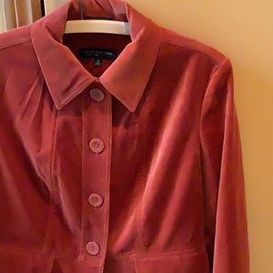 Velvet jacket jones New York signature